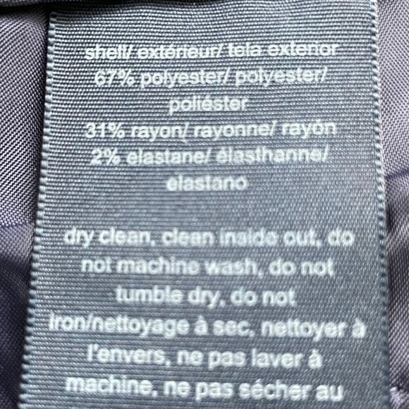 Tommy Hilfiger Ashby Ankle Tartan Plaid Preppy Poly Rayon Pants Navy Green Sz 2 - Picture 11 of 13